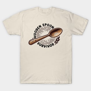 Wooden Spoon Survivor /// Vintage Meme Design T-Shirt